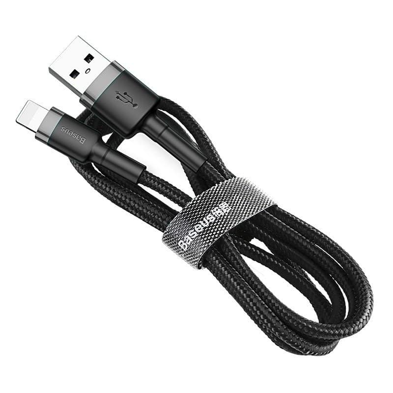Baseus Cafule USB Lightning kabel 2.4A 50 cm (sivo+crno)