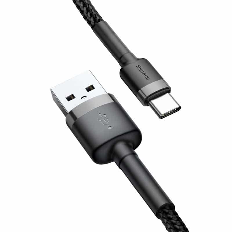 Baseus Cafule kabel USB na USB-C 3A 1m (sivo+crno)