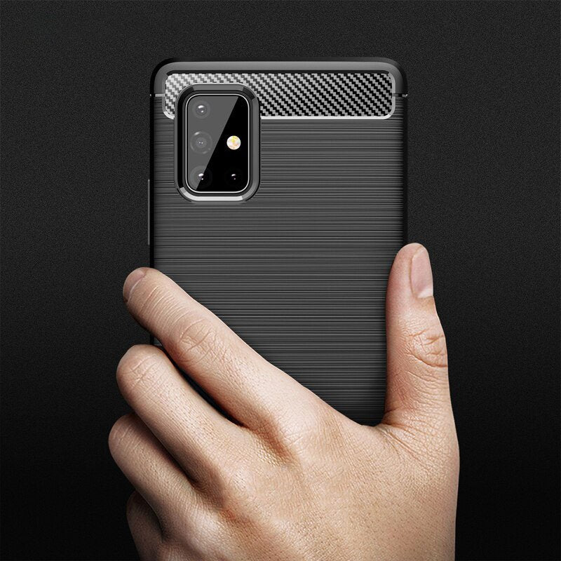 Carbon Case Fleksibilna futrola za Samsung Galaxy M51 crna