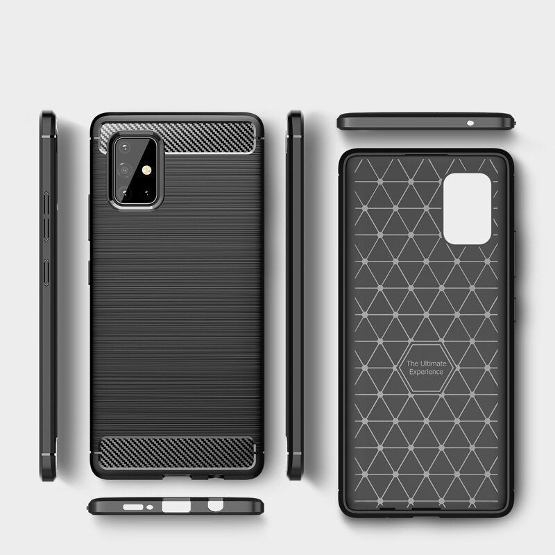 Carbon Case Fleksibilna futrola za Samsung Galaxy M51 crna