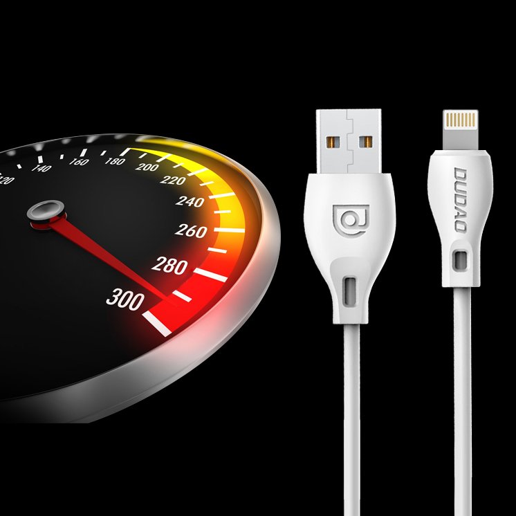 Lightning kabel Dudao 2.1A 2m