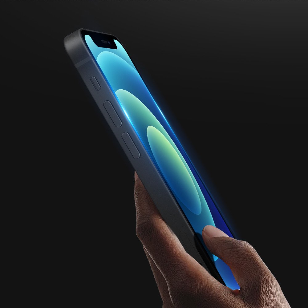 Dux Ducis 10D Kaljeno staklo, izdržljivo kaljeno staklo 9H za cijeli zaslon s okvirom za iPhone 12 mini