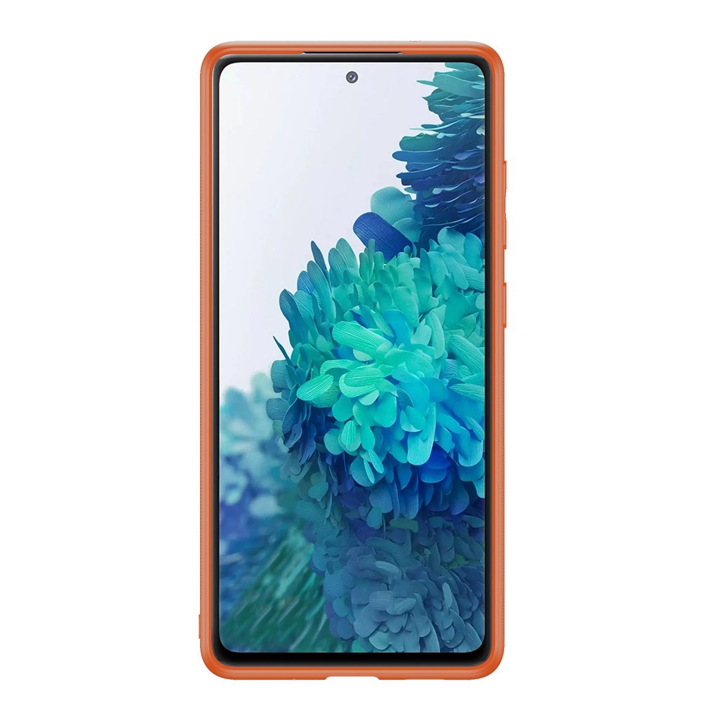 Dux Ducis Yolo elegantna maskica izrađena od meke TPU i PU kože za Samsung Galaxy S20 FE 5G narančasta