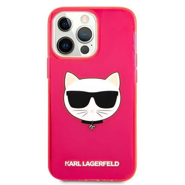 Karl Lagerfeld originalna maska za iPhone 13 Pro Glitter Choupette Fluo