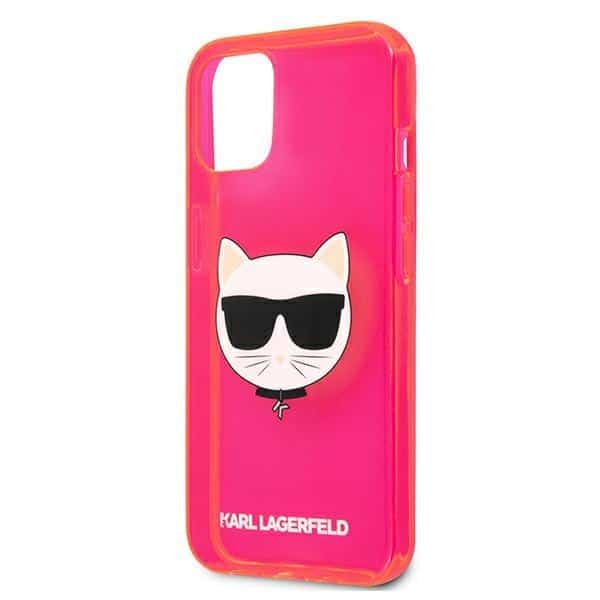 Karl Lagerfeld originalna maska za iPhone 13 mini Glitter Choupette Fluo