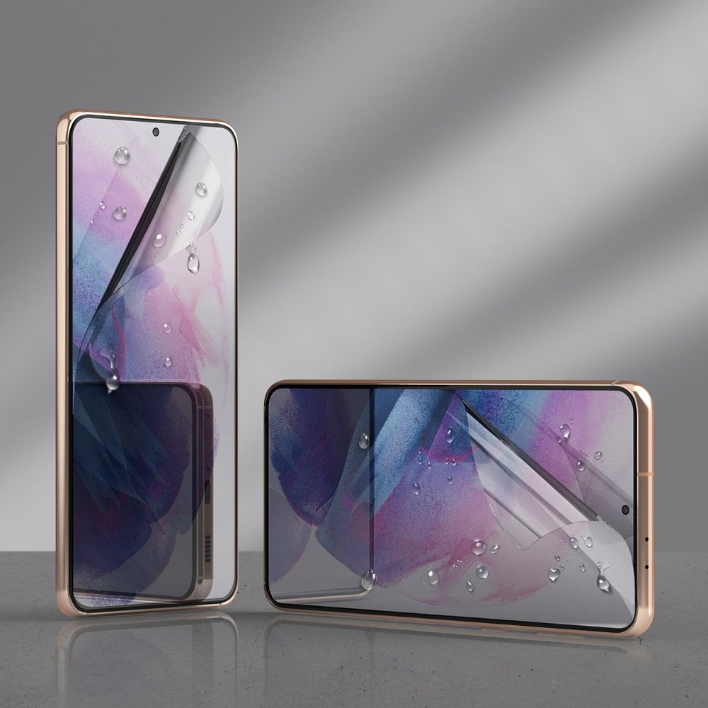 Ringke Easy Flex 2x képernyővédő nedves telepítéshez a Samsung Galaxy S21+ ( S21 Plus ) 5G-hez
