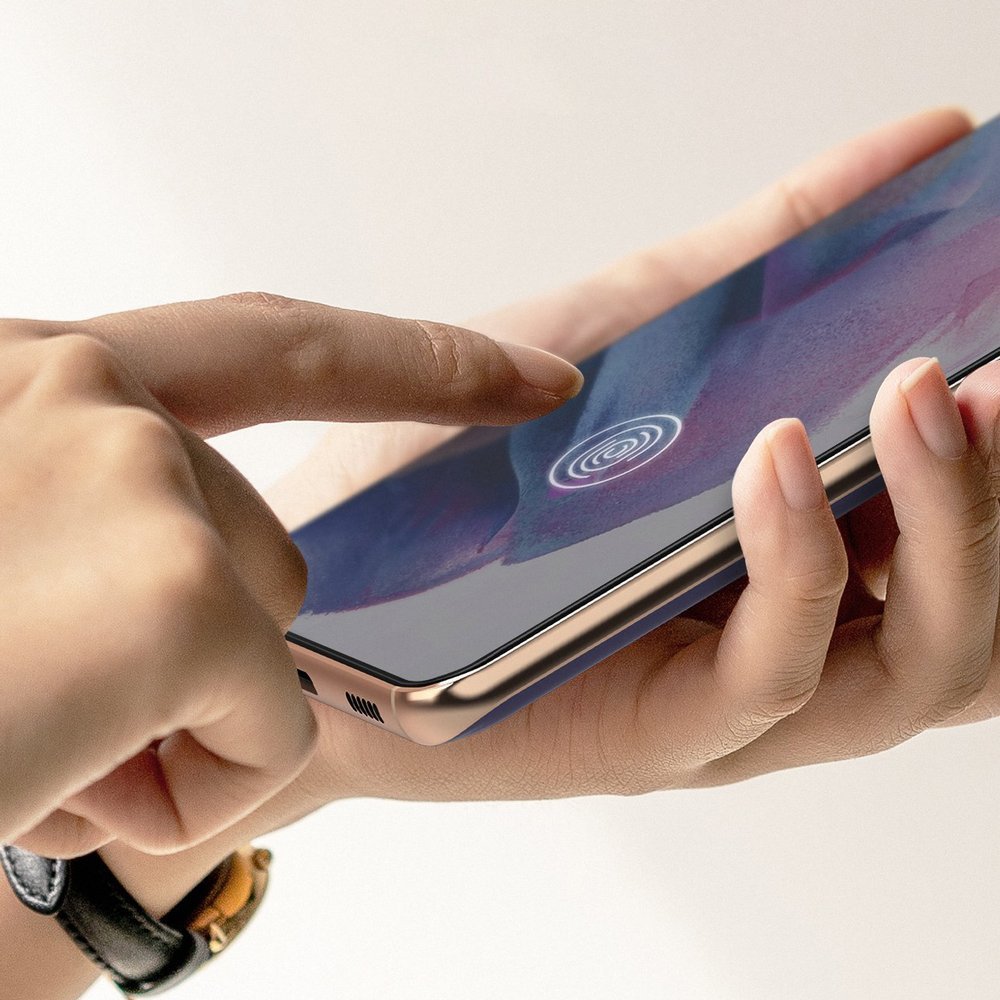 Ringke Easy Flex 2x képernyővédő nedves telepítéshez a Samsung Galaxy S21+ ( S21 Plus ) 5G-hez