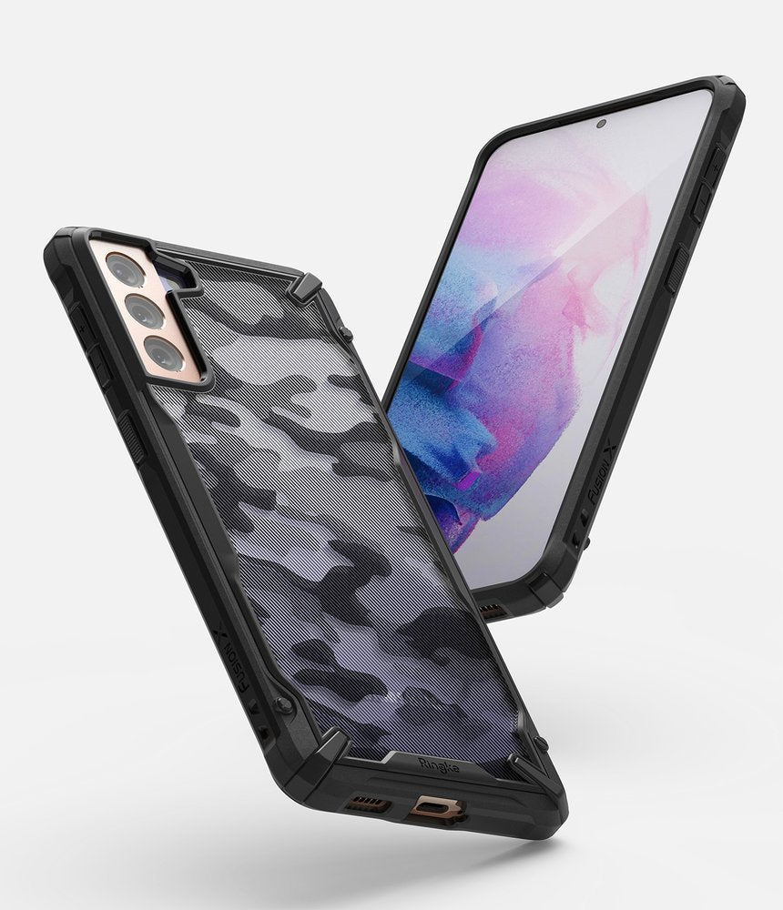 Ringke Fusion X Design izdržljiva maska za Samsung Galaxy S21+5G Camo