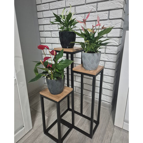Stalak za cvijeće na 3 razine visine 67 cm RHY