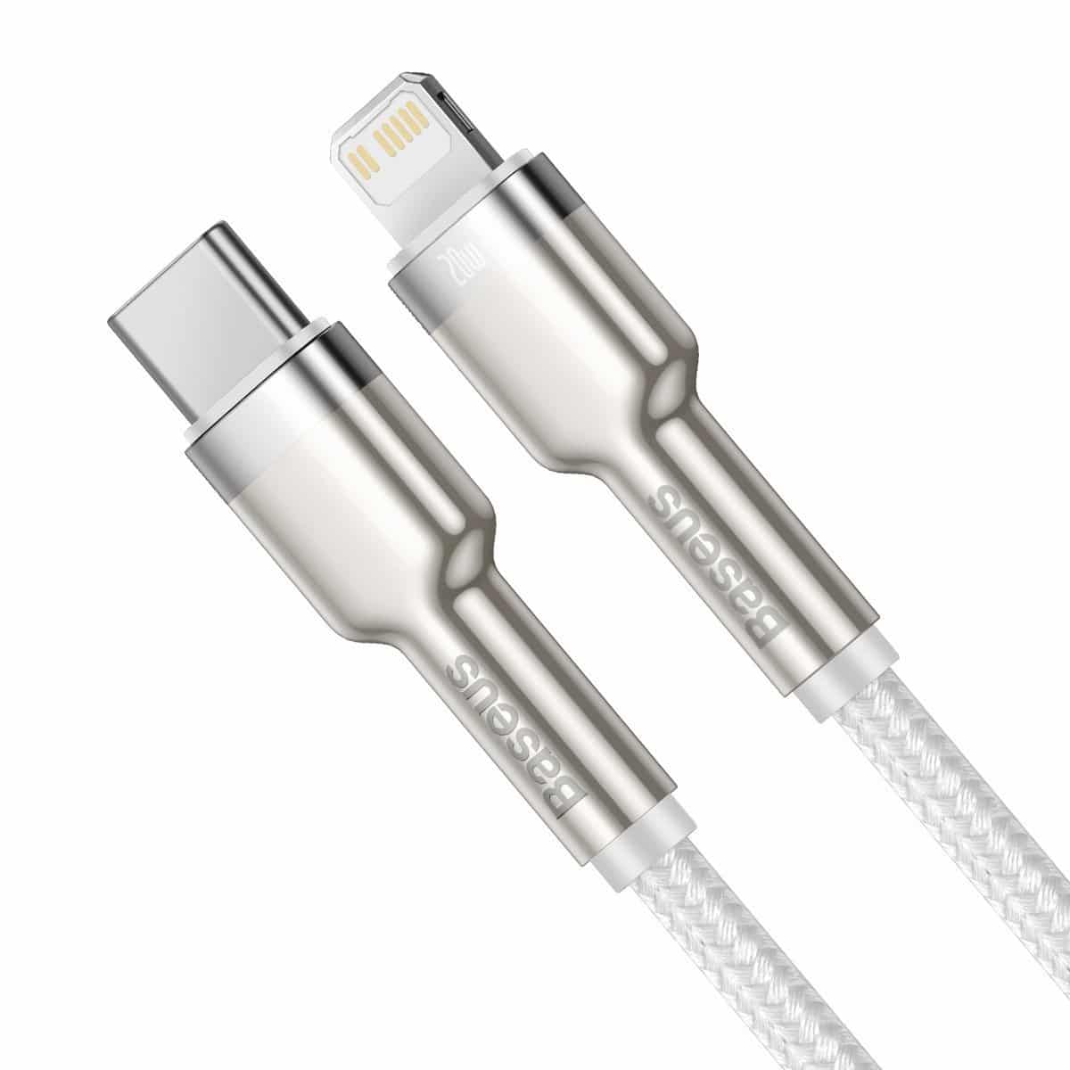 USB-C kabel za Lightning Baseus Cafule PD 20W 2m (bijeli)
