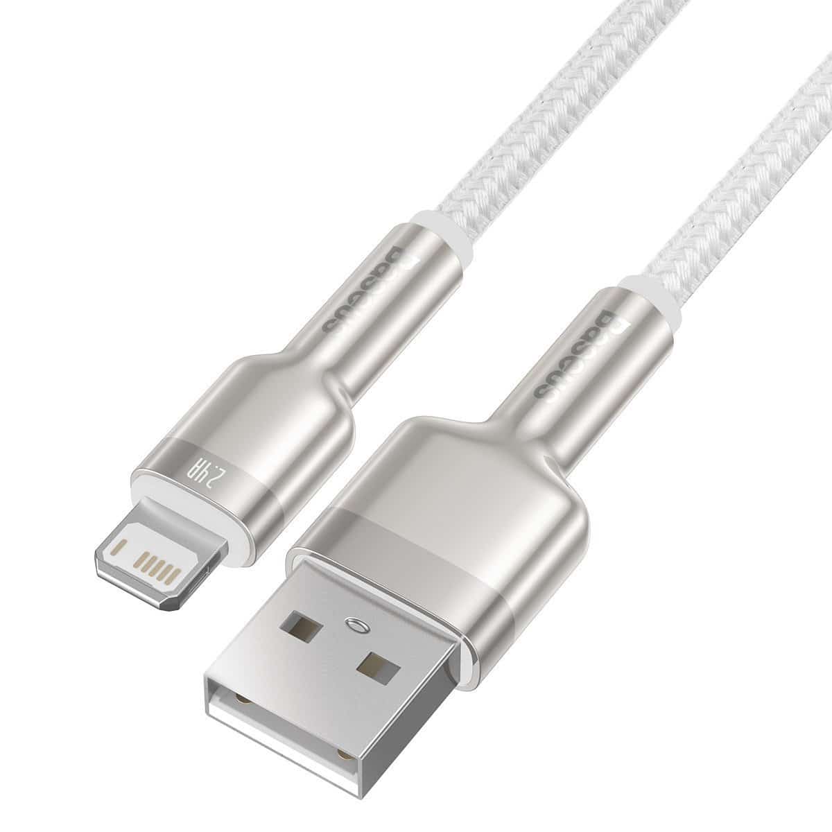 USB kabel za Lightning Baseus Cafule 2.4A 1m (bijeli)