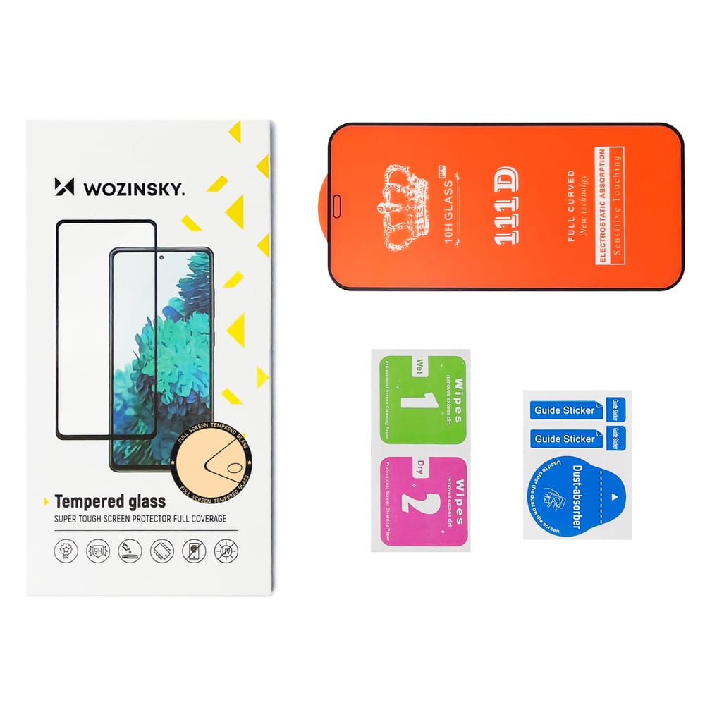 Wozinsky 2 x kaljeno staklo puna pokrivenost s okvirom za Xiaomi Redmi Note 10 / Redmi Note 10S
