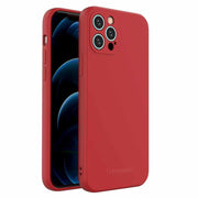 Wozinsky Color Case silikonska fleksibilna izdržljiva maska ​​za iPhone 12 Pro crvena