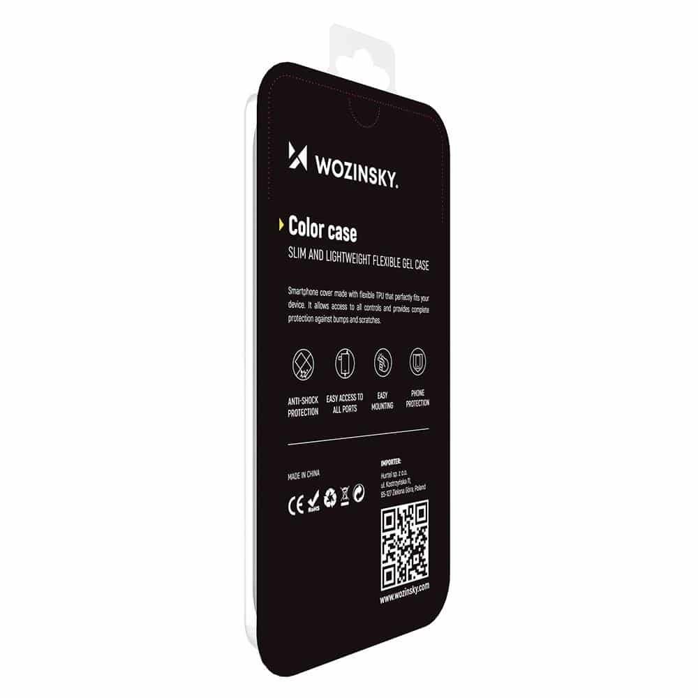 Wozinsky Color Case silikonska fleksibilna izdržljiva maska za iPhone 12 Pro crvena