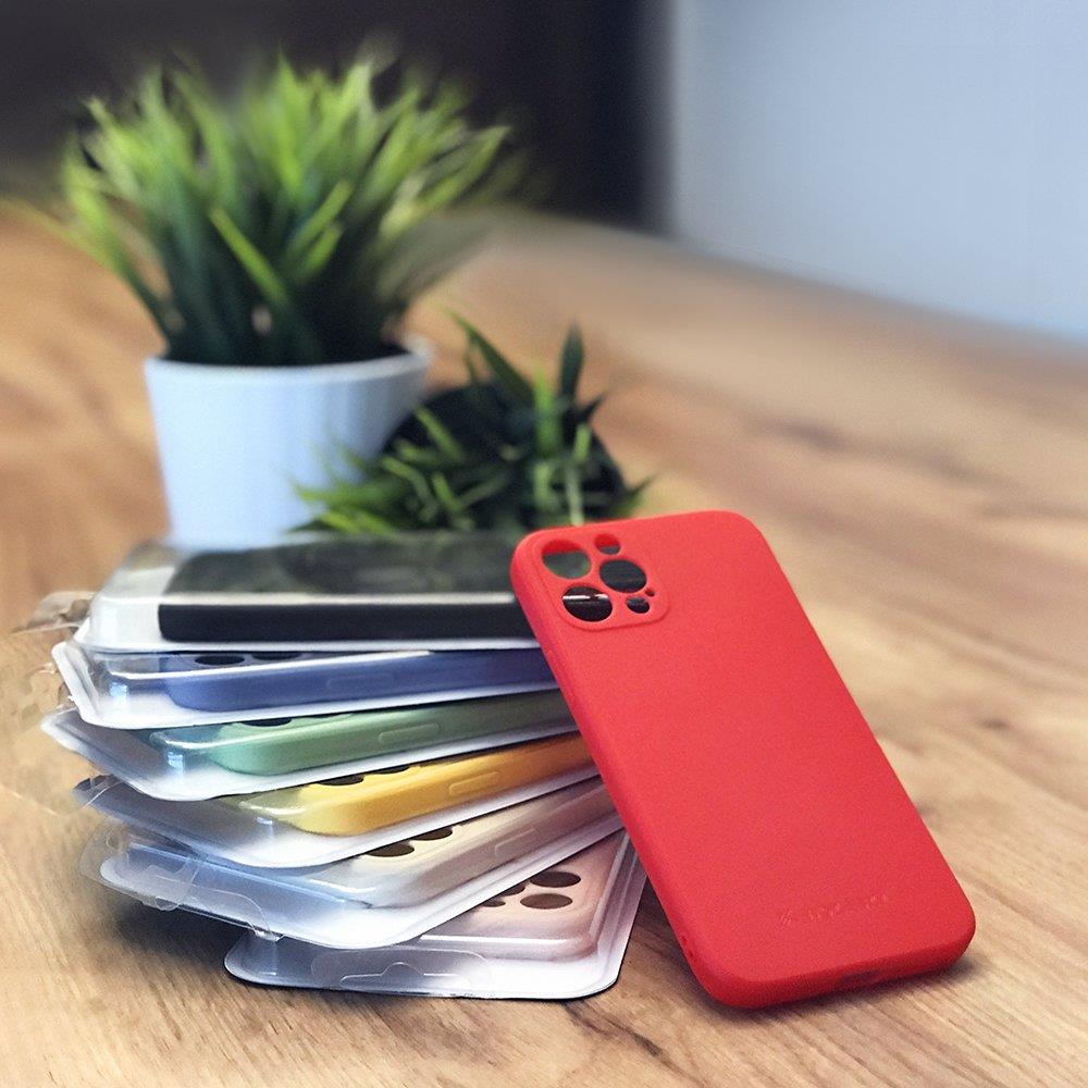 Wozinsky Color Case silikonska fleksibilna izdržljiva maska za iPhone 12 Pro crvena