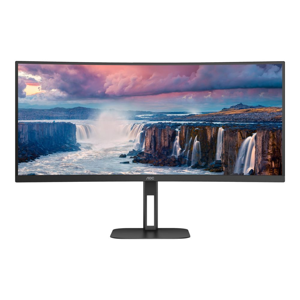 AOC V5 CU34V5C/BK LED display 86,4 cm (34") 3440 x 1440 pikseli Wide Quad HD Crno