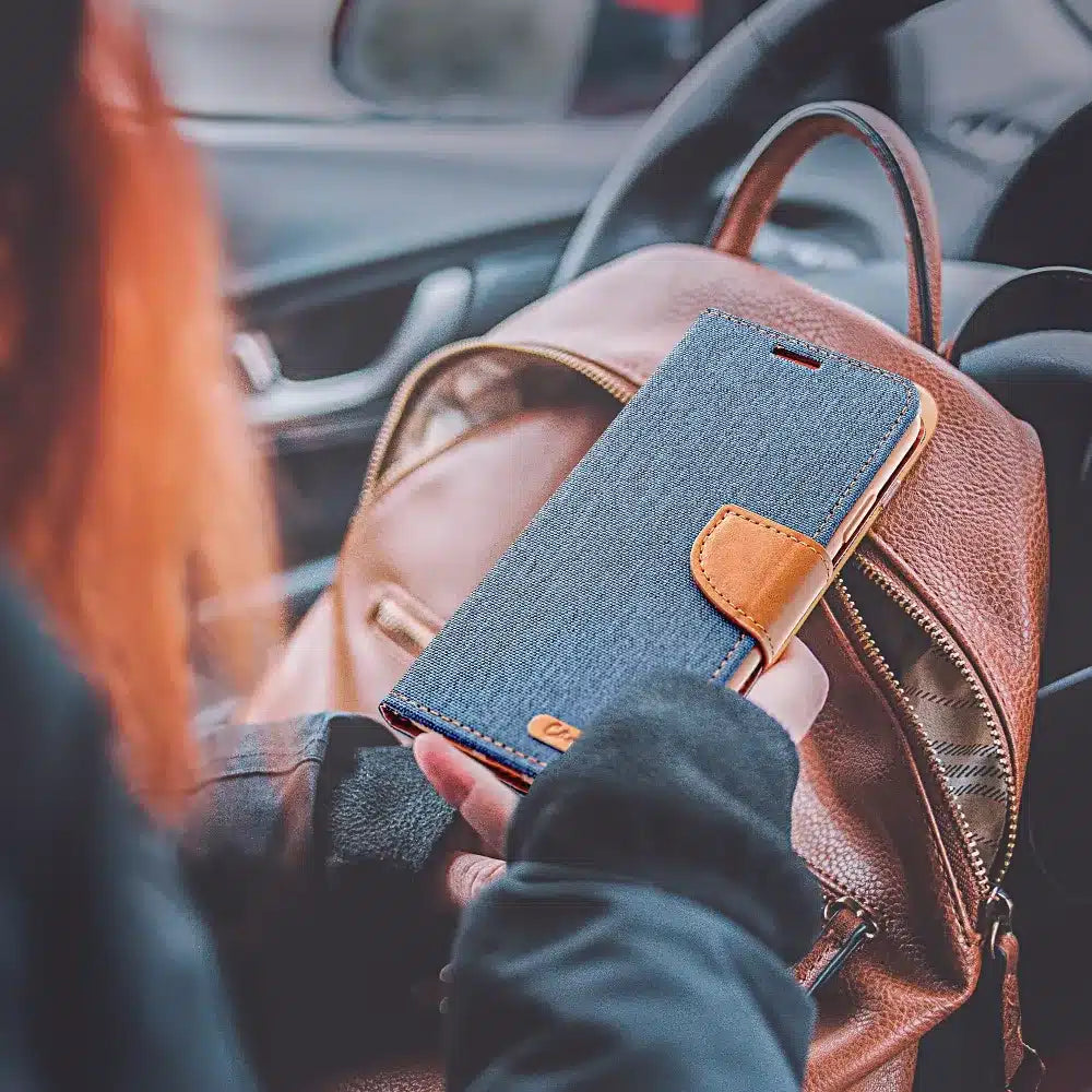 CANVAS Book case za XIAOMI Redmi Note12S navy plava
