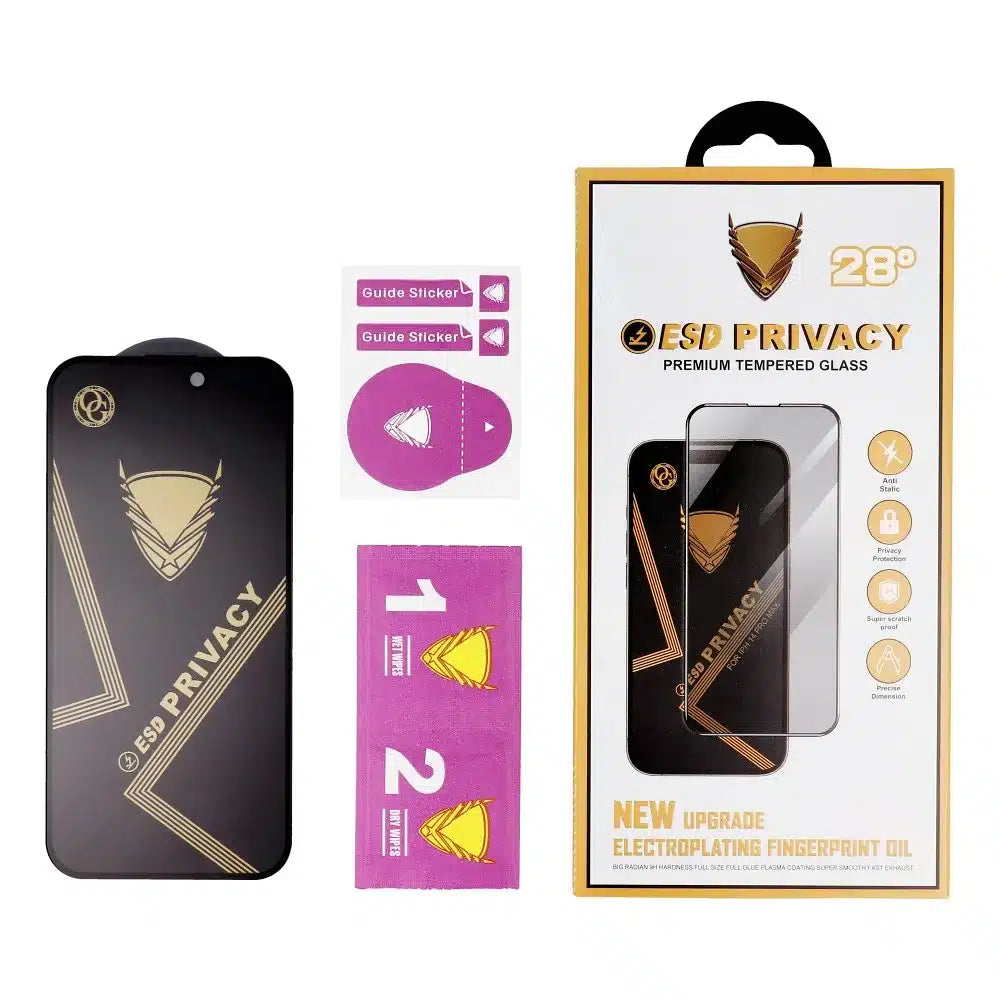 OG Premium Privacy Anti-spy kaljeno staklo za Xiaomi Redmi Note 14 4G / Redmi Note 14 5G