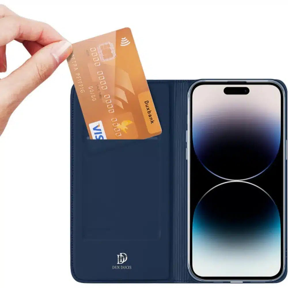 DUX DUCIS Skin Pro – Glatka kožna maska za Apple iPhone 15 Pro plava