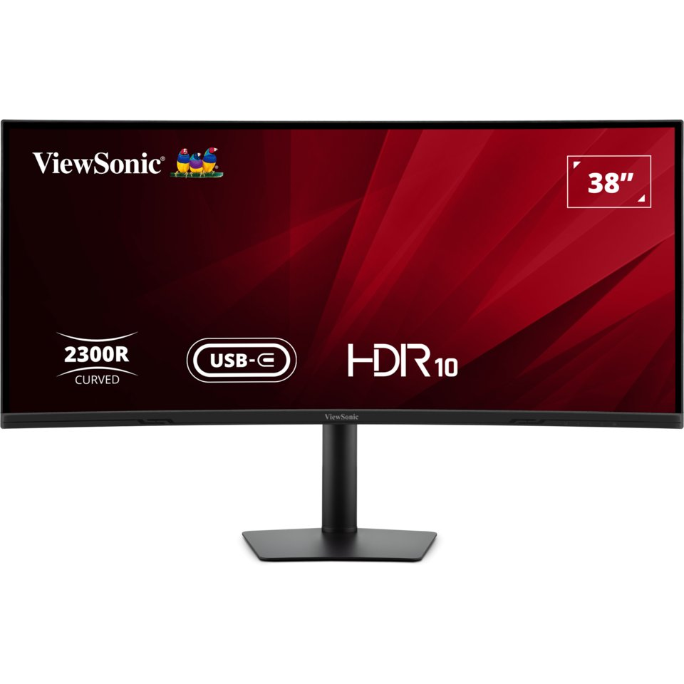 Viewsonic VA3820C LED display 96,5 cm (38") 3840 x 1600 pikseli Wide Quad HD+ Crno