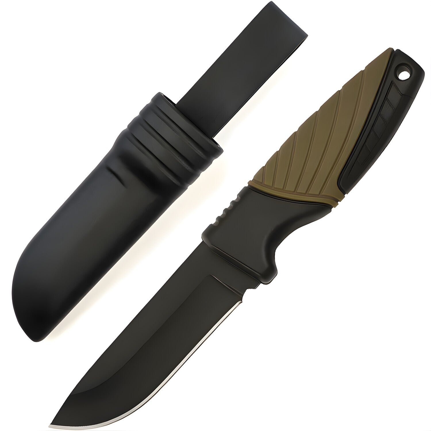 Vanjski nož CHB-39380 - Crna / Zelena KP39380
