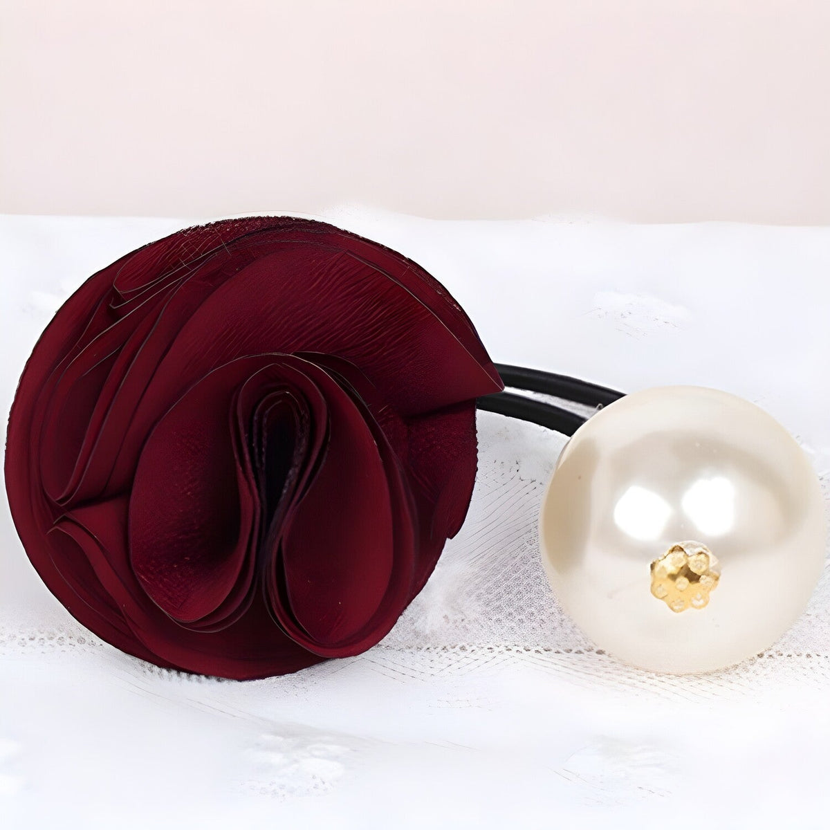 Gumica za kosu ROSE - Crvena