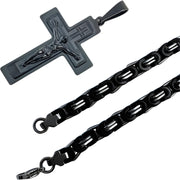 Muška ogrlica RE-38736 - Crna / 70cm KP38736