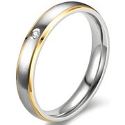 Ženski Prsten KN-17563 - Srebrna / Zlatna / 49mm KP17563