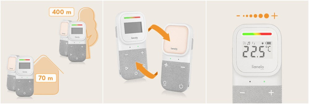 Lionelo baby monitor dvosmjerni audio Babyline 2.3