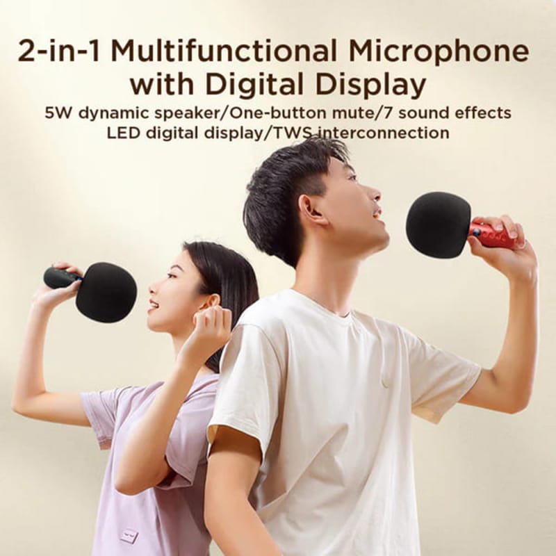 Karaoke mikrofon Bluetooth Joyroom JR-MC6 crni