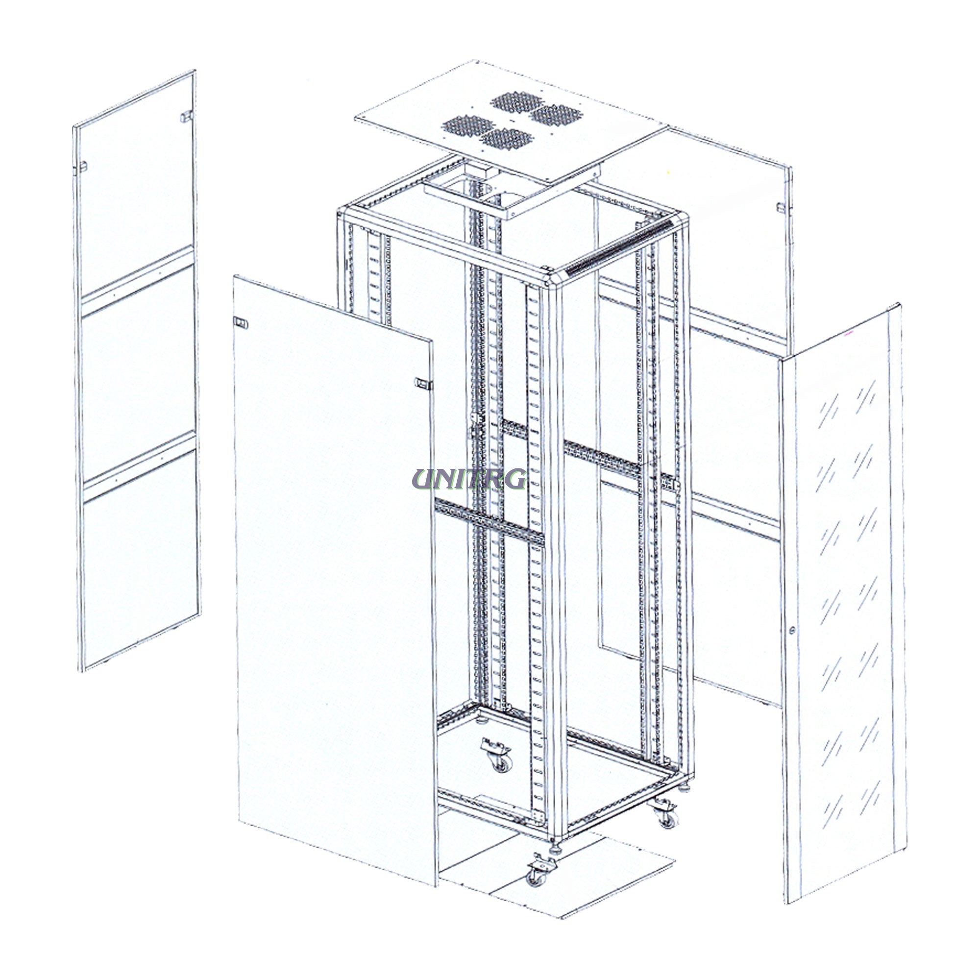 Ormar samostojeći komunikacijski T2 32U 600x600