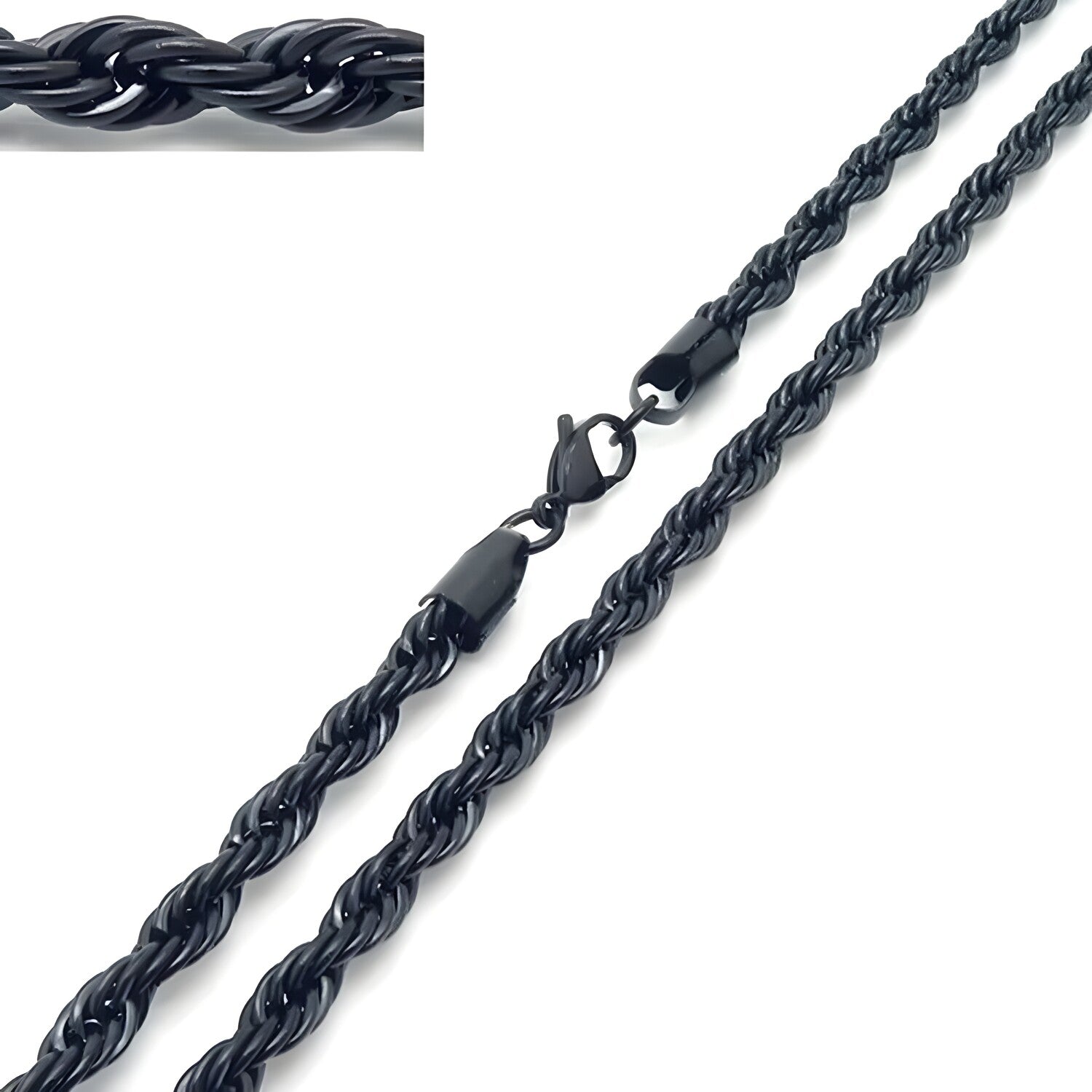 Muška Ogrlica - Crna / 60cm / 2mm KP34718