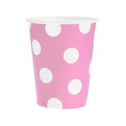 Papirnate čase Dots 270ml Roza