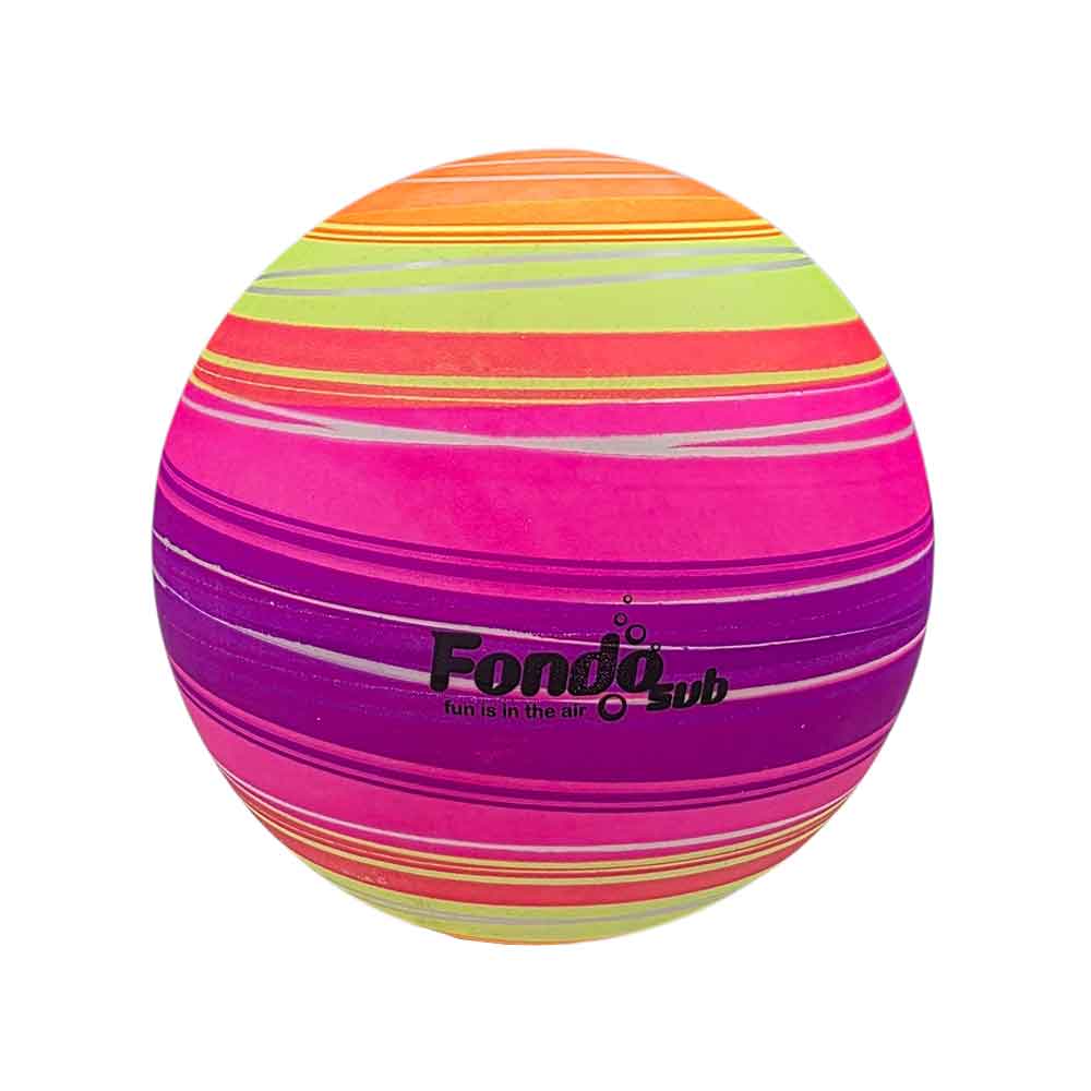 Plastična lopta Neon Lines 230 mm – za plažu i igru na otvorenom Svijetla