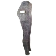 Ženske Tajice PO-15691 - Siva / Crna / S KP15691