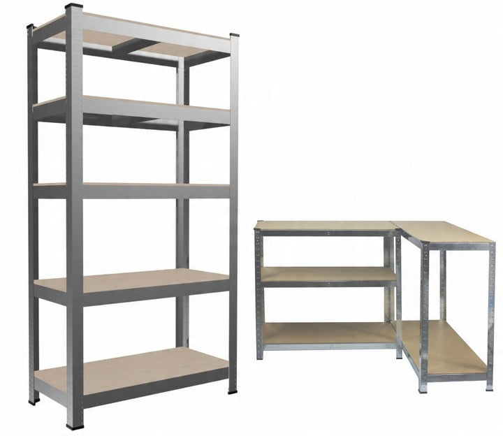 Polica s 6 razina 222 x 110 x 50 cm (nosivost 1050 kg) - siva