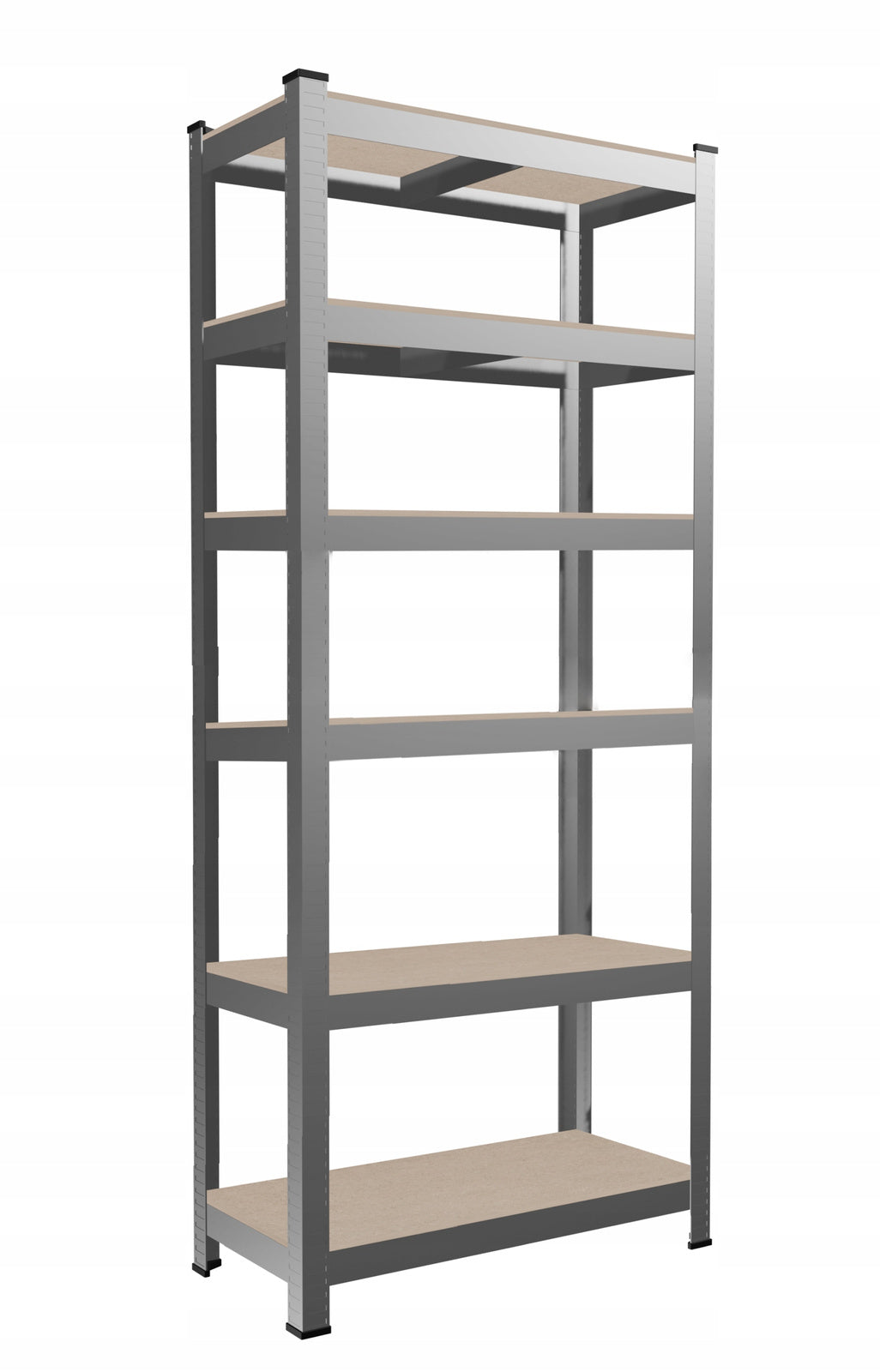 Polica s 6 razina 222 x 110 x 50 cm (nosivost 1050 kg) - siva