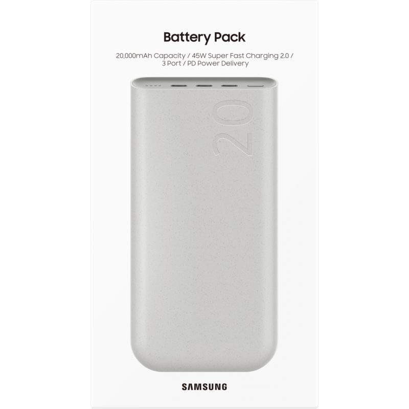 Powerbank Samsung 20000mAh 45W PD bež EB-P4520XUEGEU