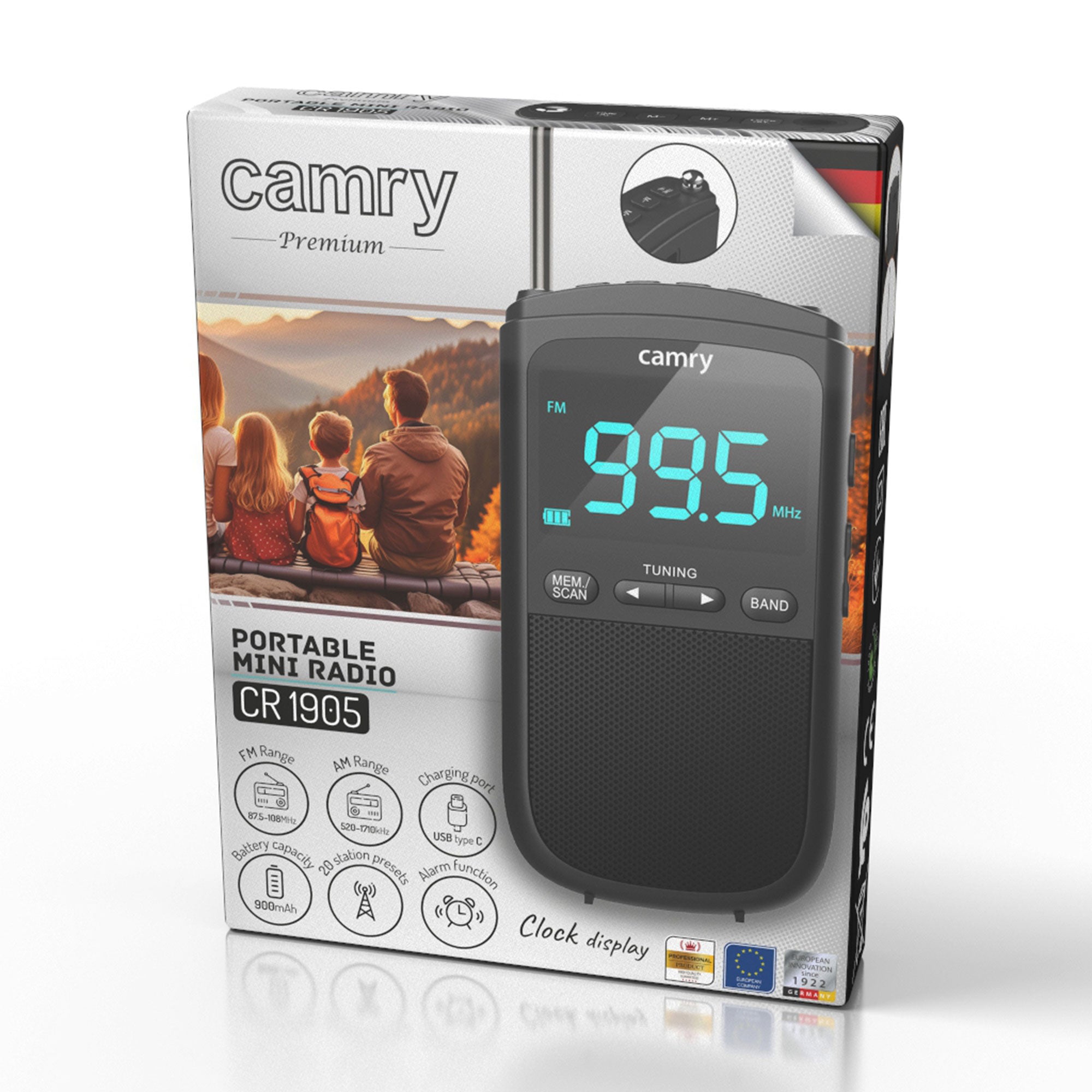 Prijenosni mini radio USB Camry CR1905