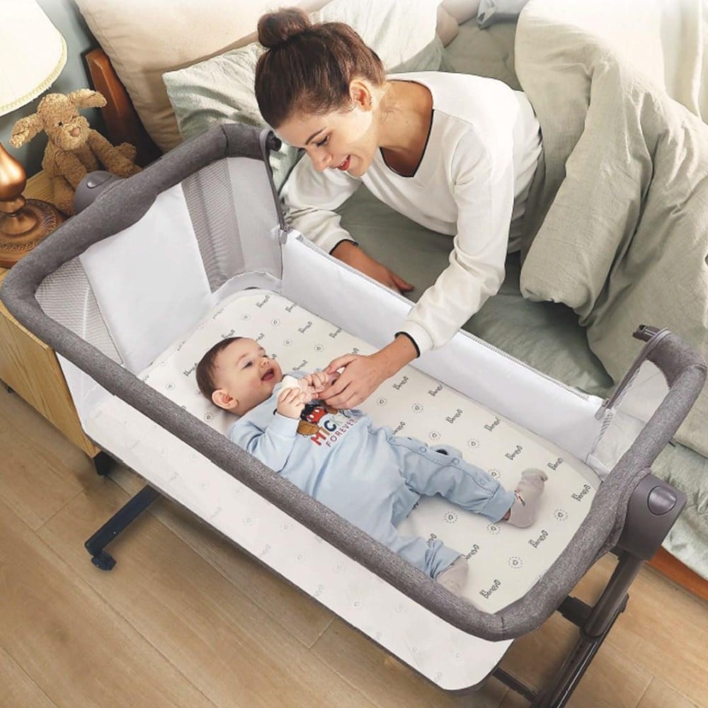 Rose bedside kolijevka grey