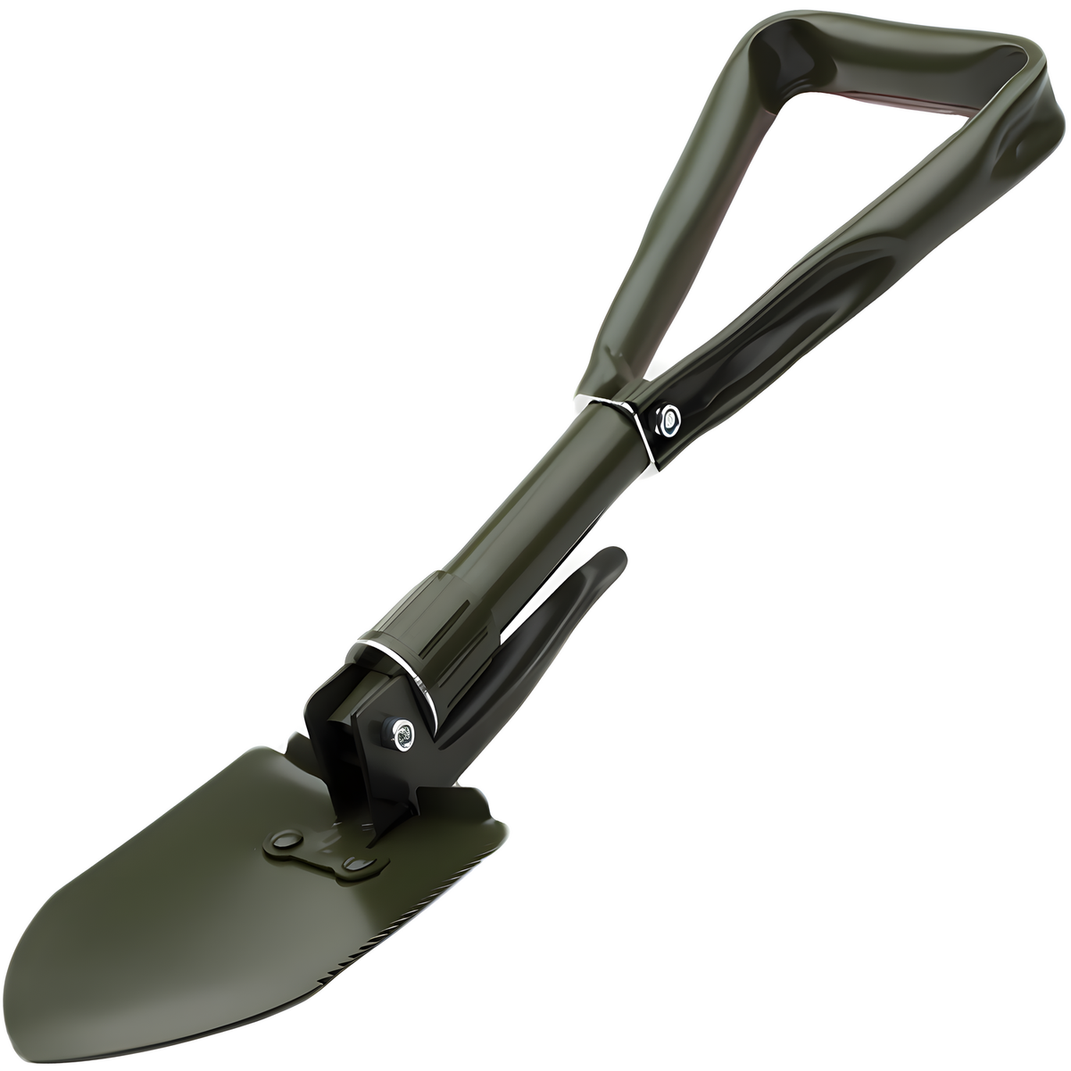 Sklopiva lopata za preživljavanje - Zelena / 47cm KP41042