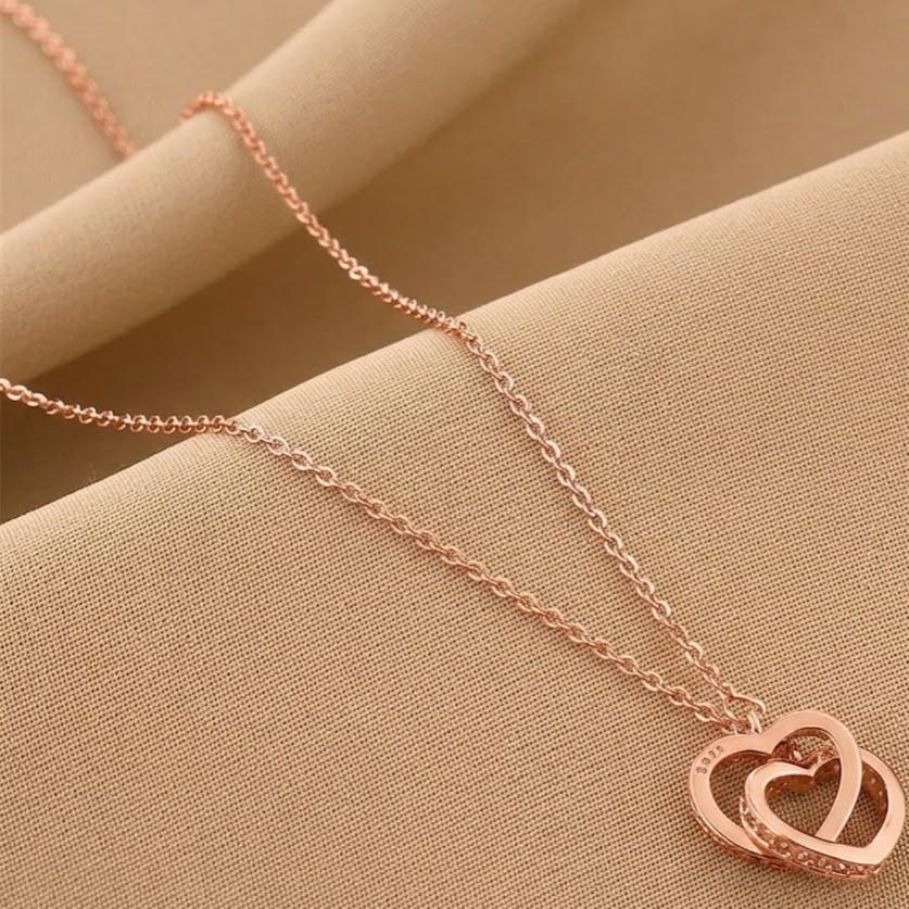 Ženska ogrlica XG-41163 – Ružičasto zlato KP41163