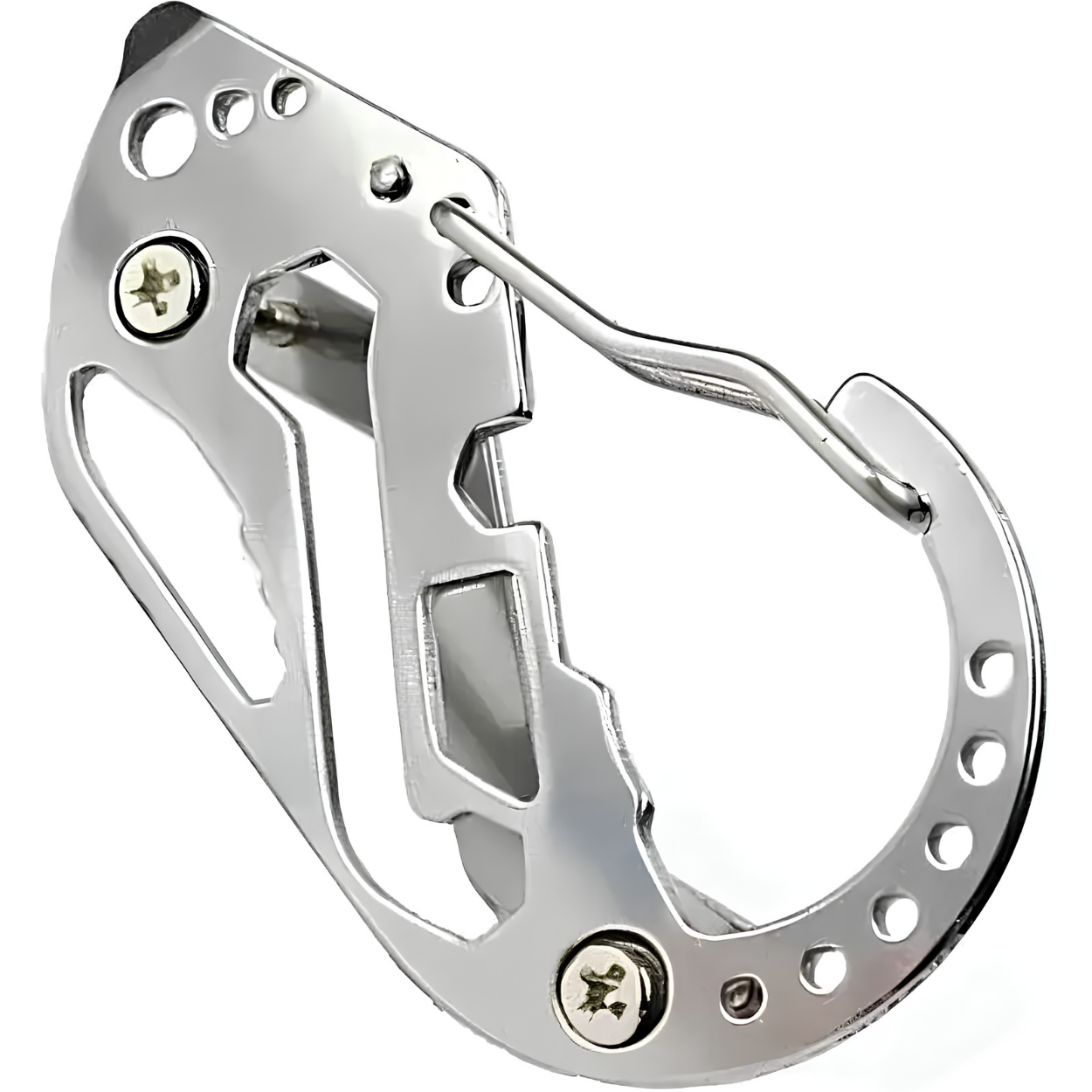 Višenamjenski karabiner za ključeve - Srebrni KP41560
