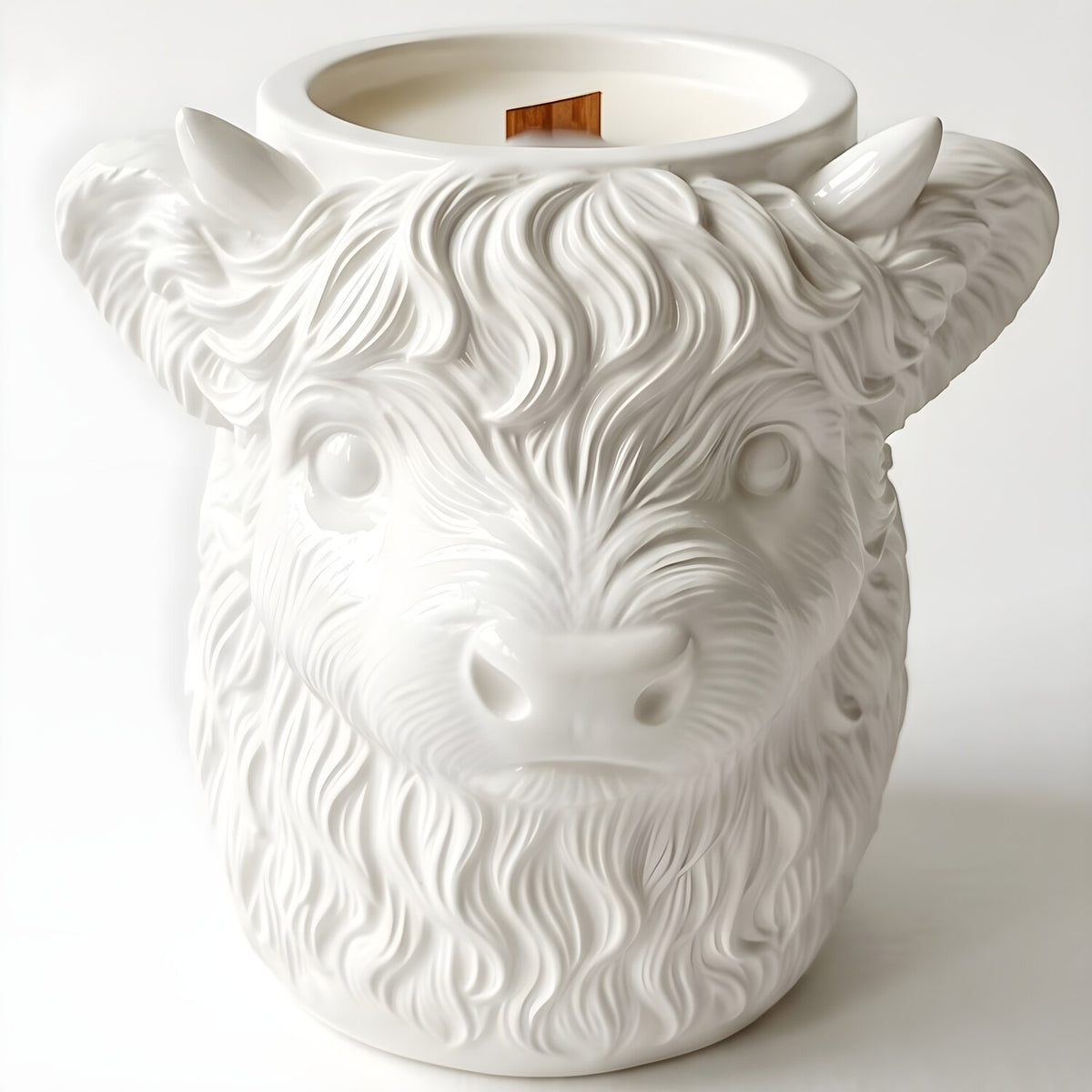 Svijeća Highland Cow - Bijela / Vanilija KP41885