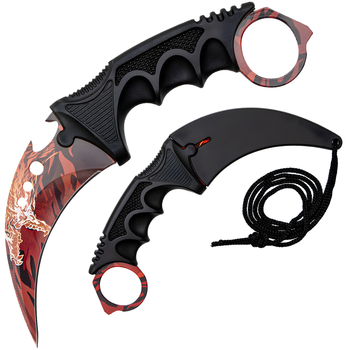 Outdoor nož Karambit YN-42087 - Crvena KP42087
