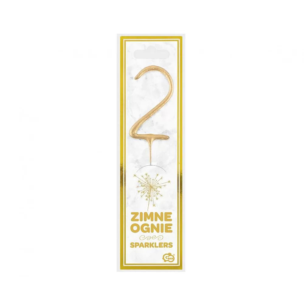Zlatne prskalice u obliku brojeva 0–9 – za rođendane i proslave! 2