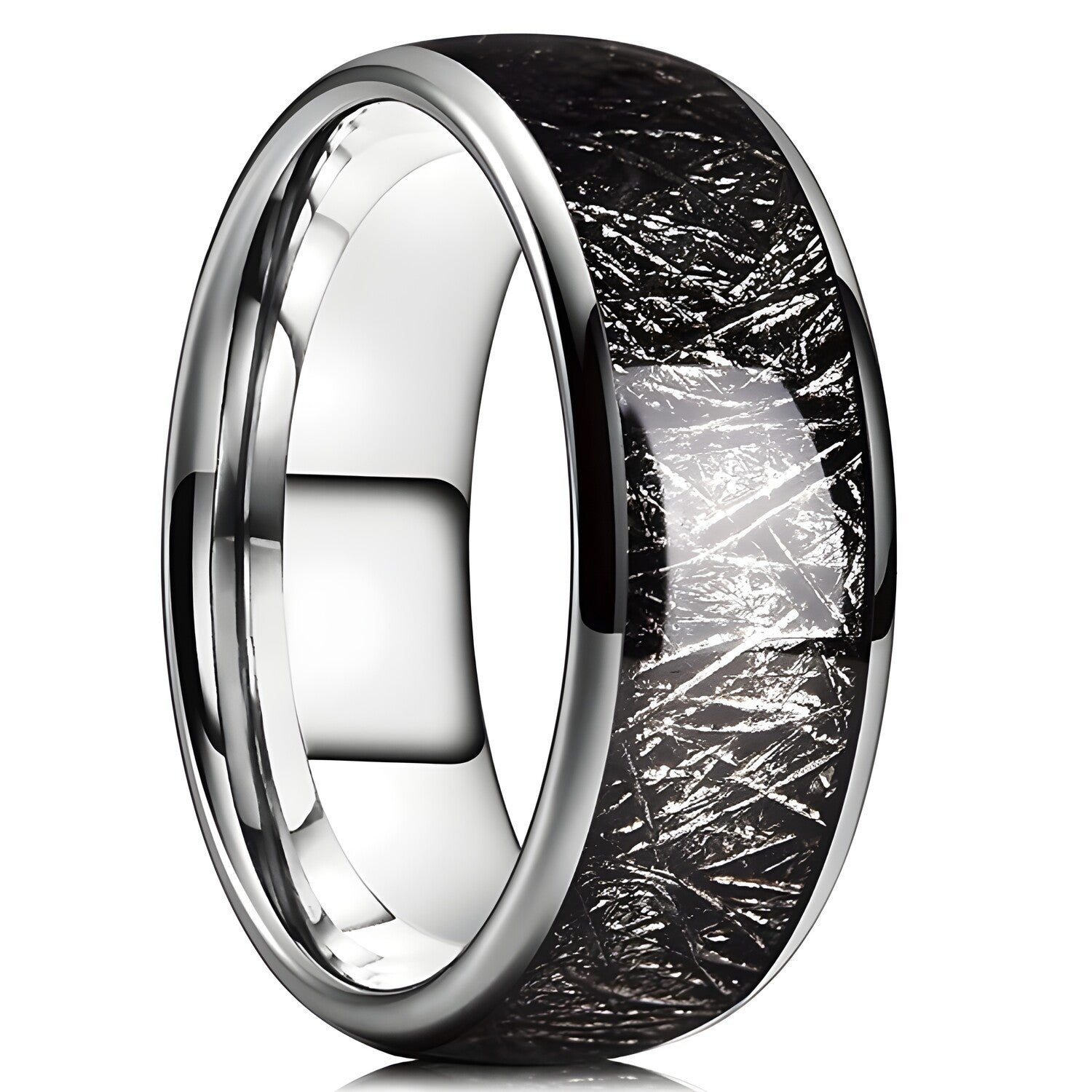 Prsten PU-32776 - Srebrna/Crna/59mm KP32776