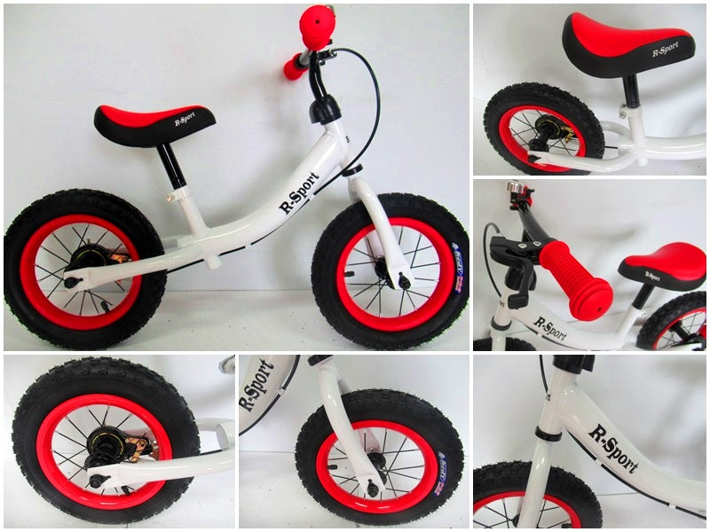 Bicikl bez pedala R3 - crveno/bijeli