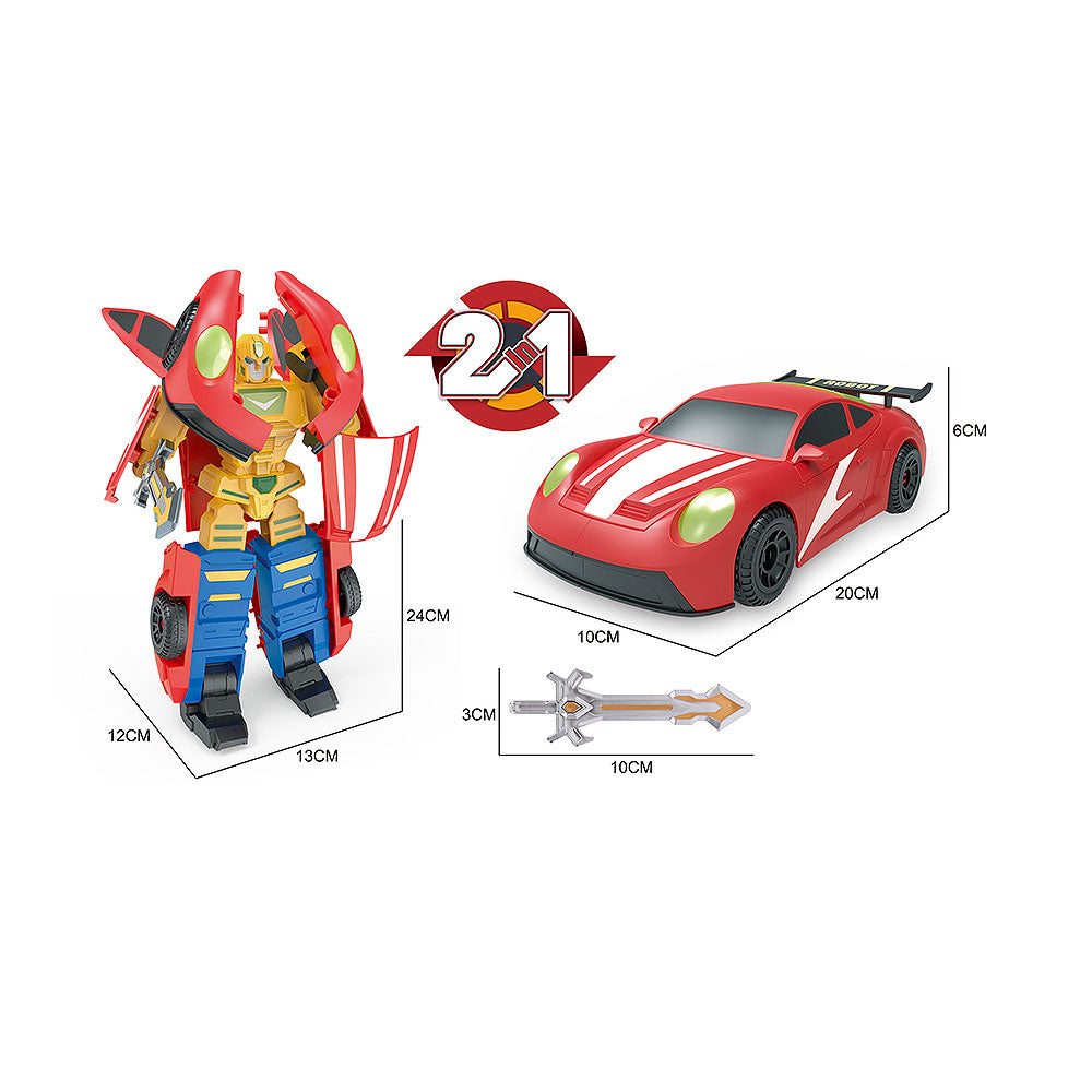 Robot Transform Battle Car – automobil i robot u jednom Plava