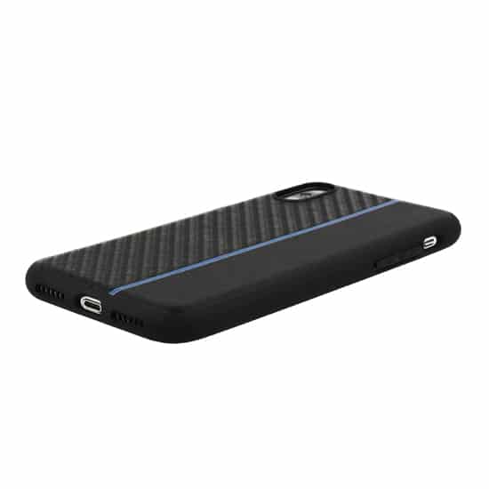 MOTO CARBON MASKICA ZA SAMSUNG GALAXY A6 2018 CRNA S PLAVOM TRAKOM